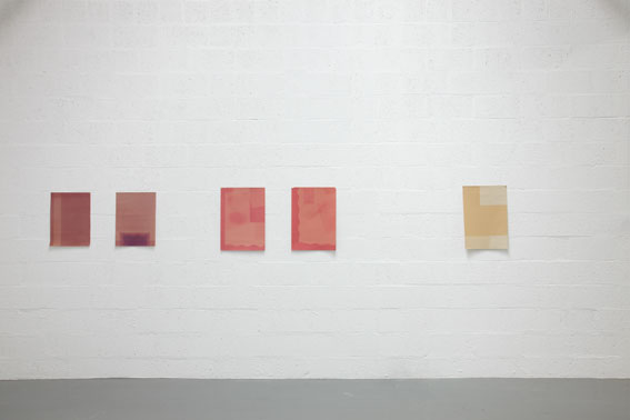 A picture of faded paper an exhibition by Sara Mackillop at Spike Island Bristol